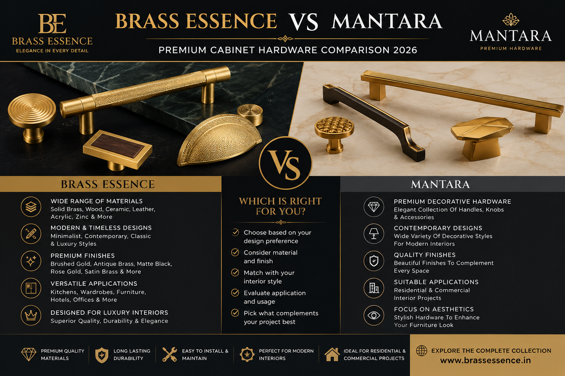 Brass Essence vs Mantara: Which Premium Cabinet Hardware Brand Should You Choose in 2026?