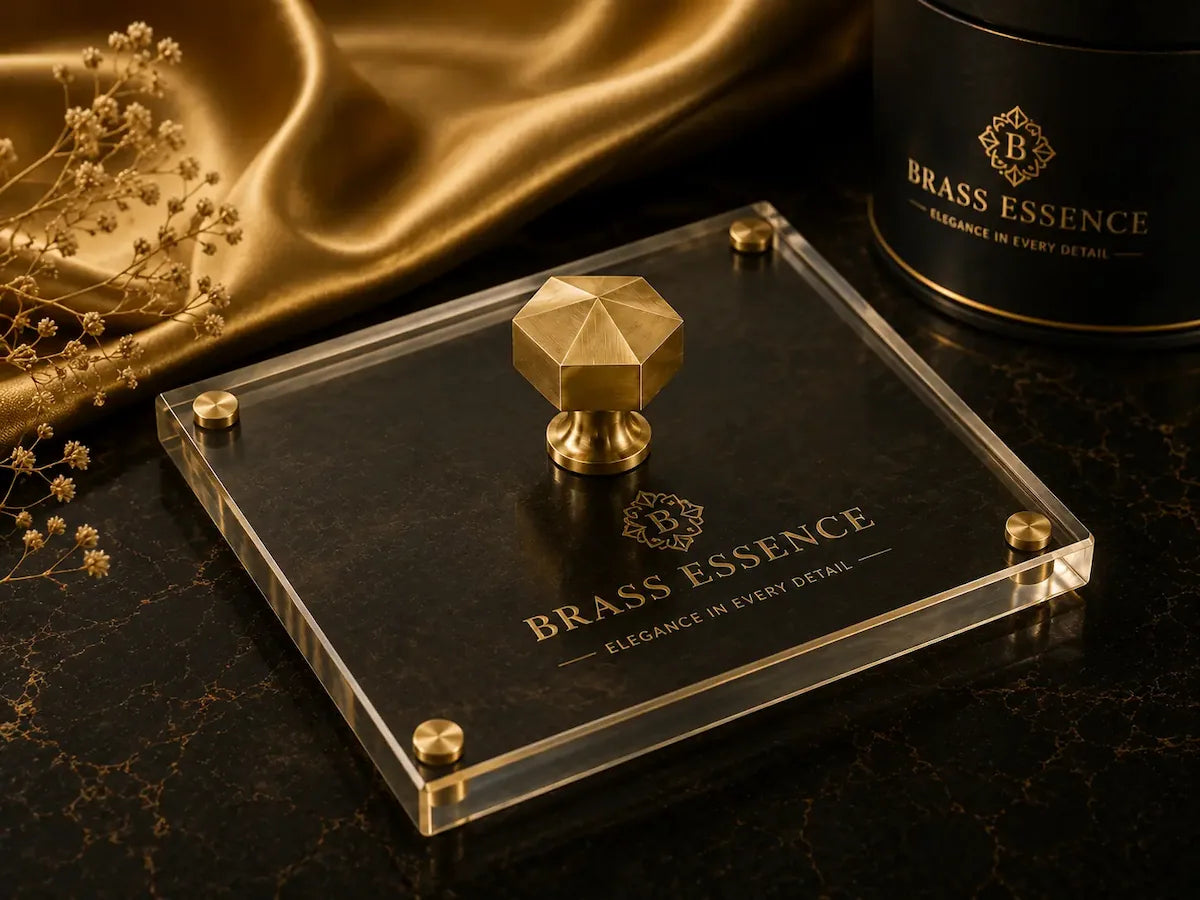 Luxury Solid Brass Cabinet Knobs Collection by Brass Essence
