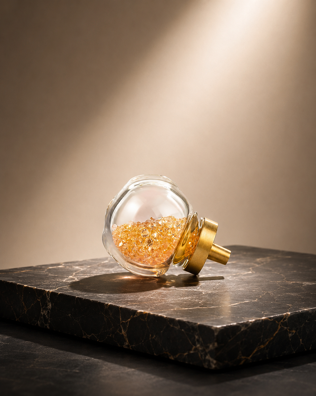 Moon Orb Crystal Cabinet Knob | Acrylic & Natural Crystal Knob