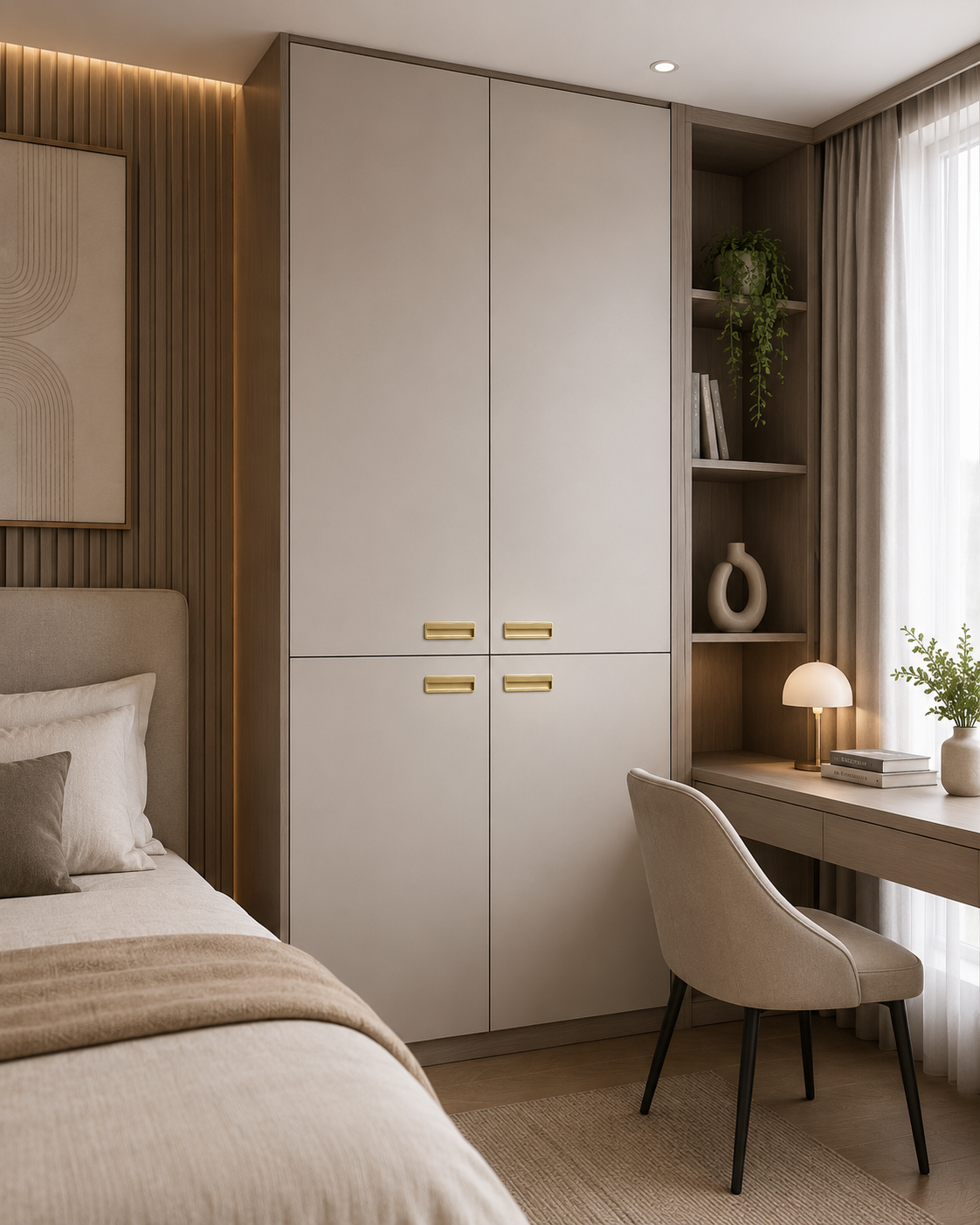 Recessed Matte Zinc Cabinet Handle Collection 4