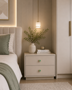 Clover Acrylic Brass Cabinet Knob | Brass Essence India