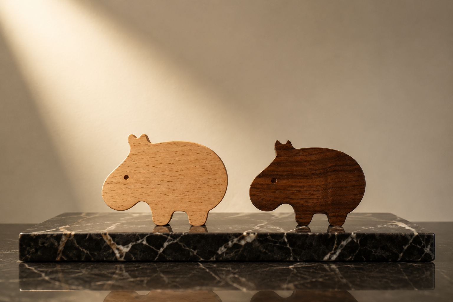 Hippo Wood Knob | Premium Wooden Cabinet Knob India