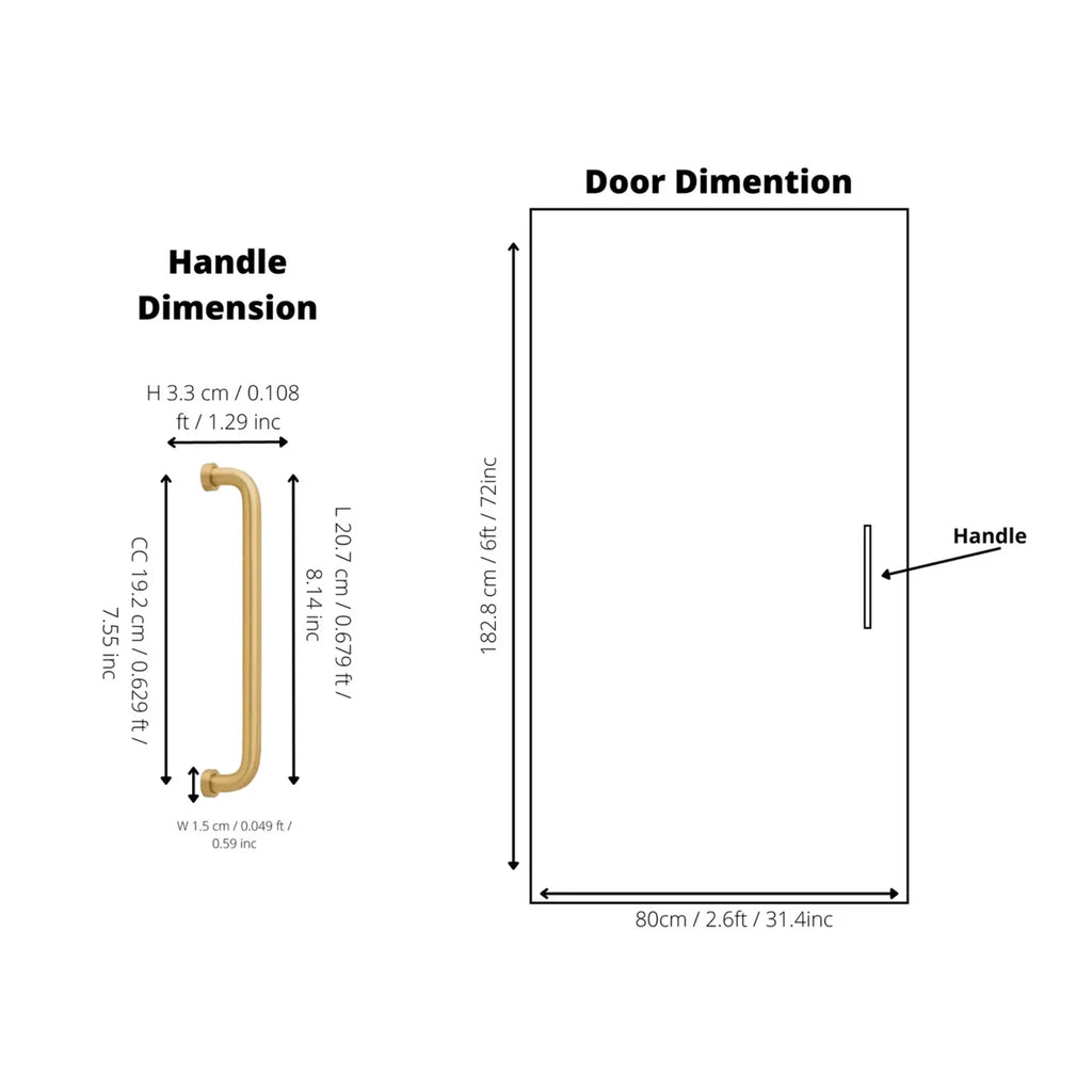 Arcora Curved Brass Collection | Solid Brass Cabinet Handles