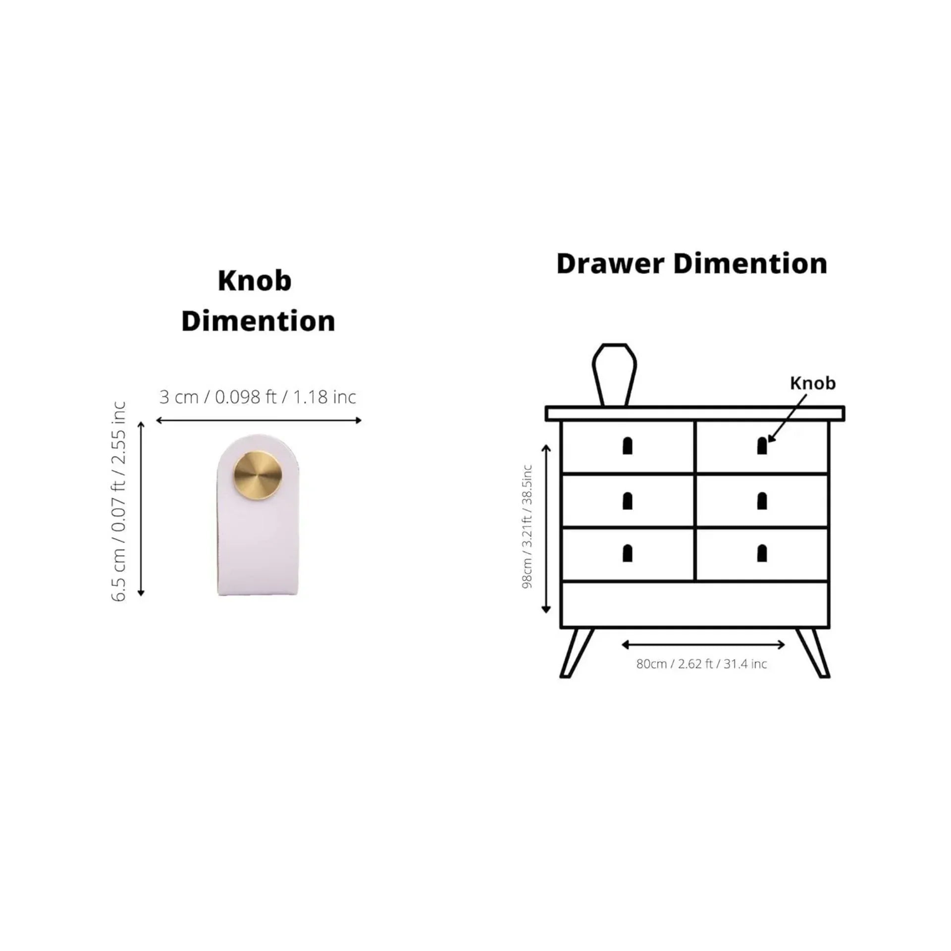 Leather & Brass Strap Cabinet Pulls | Premium Leather Handles