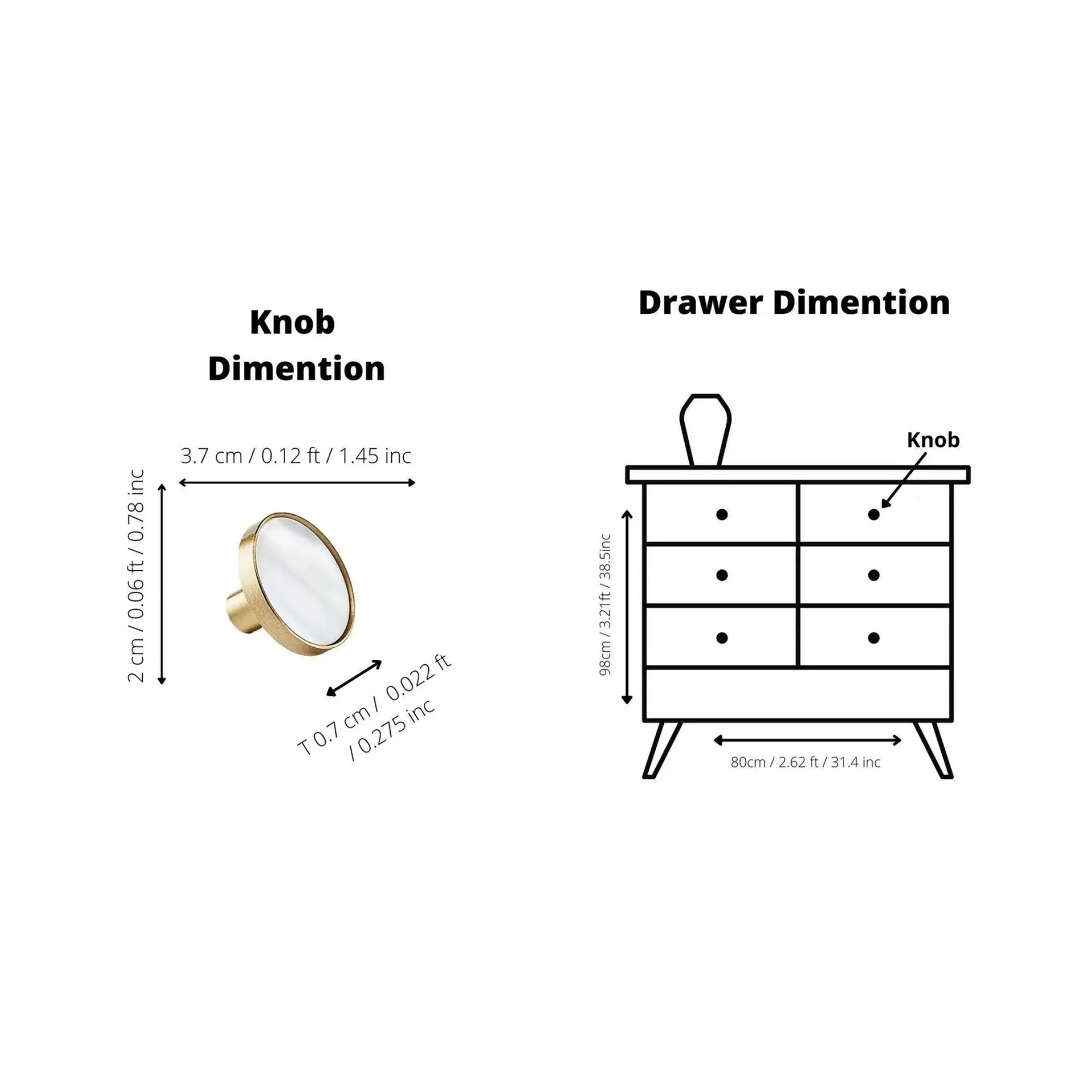 Brass Essence mother of pearl and brass round cabinet knob with elegant, polished finish for furniture decor.
