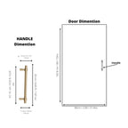 Naveena Signature Solid Brass Cabinet Handles – product view – Brass Essence