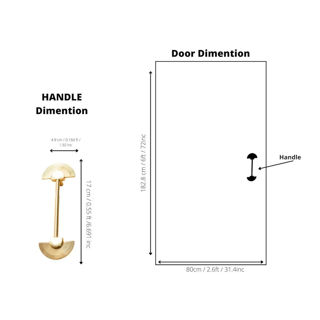 Scallop Royale Brass Collection | Solid Brass Cabinet & Wardrobe Handles
