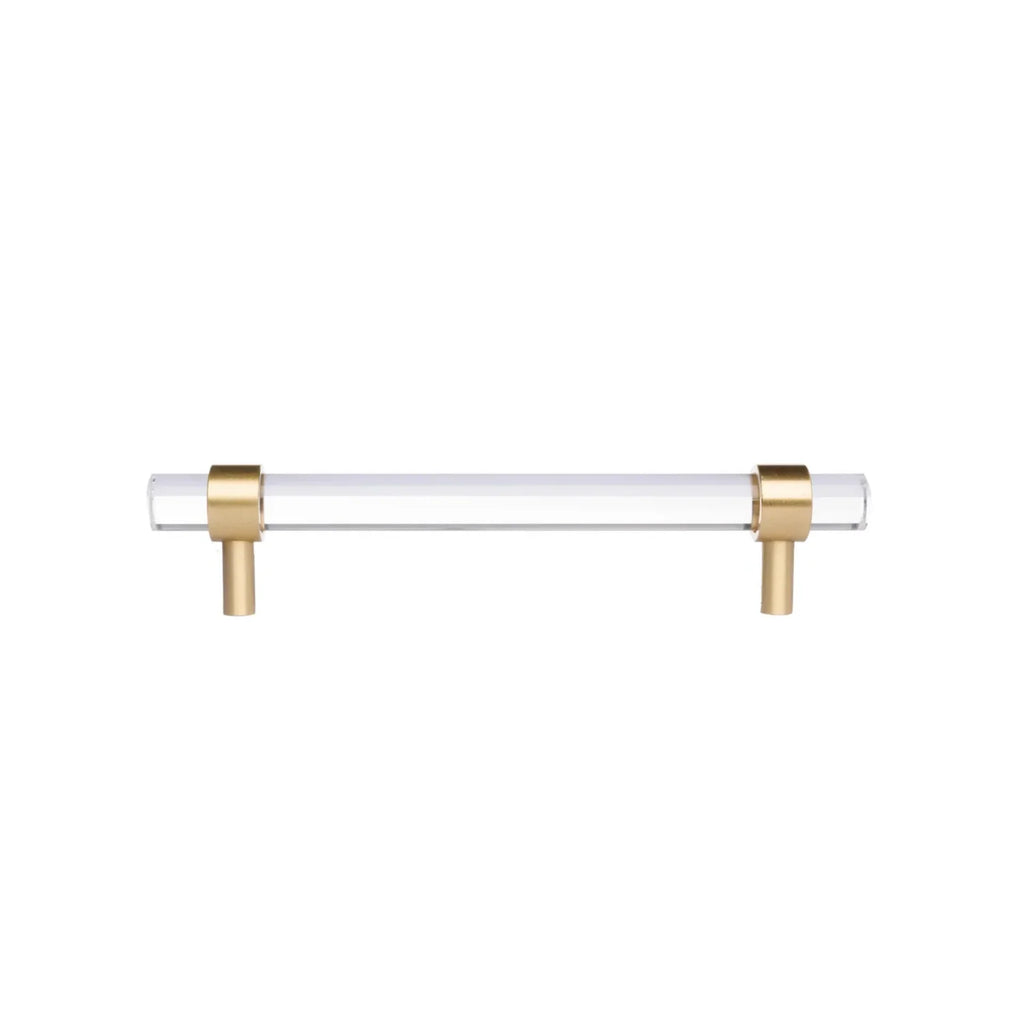 Lumiera Clear Acrylic & Brass Handle Collection