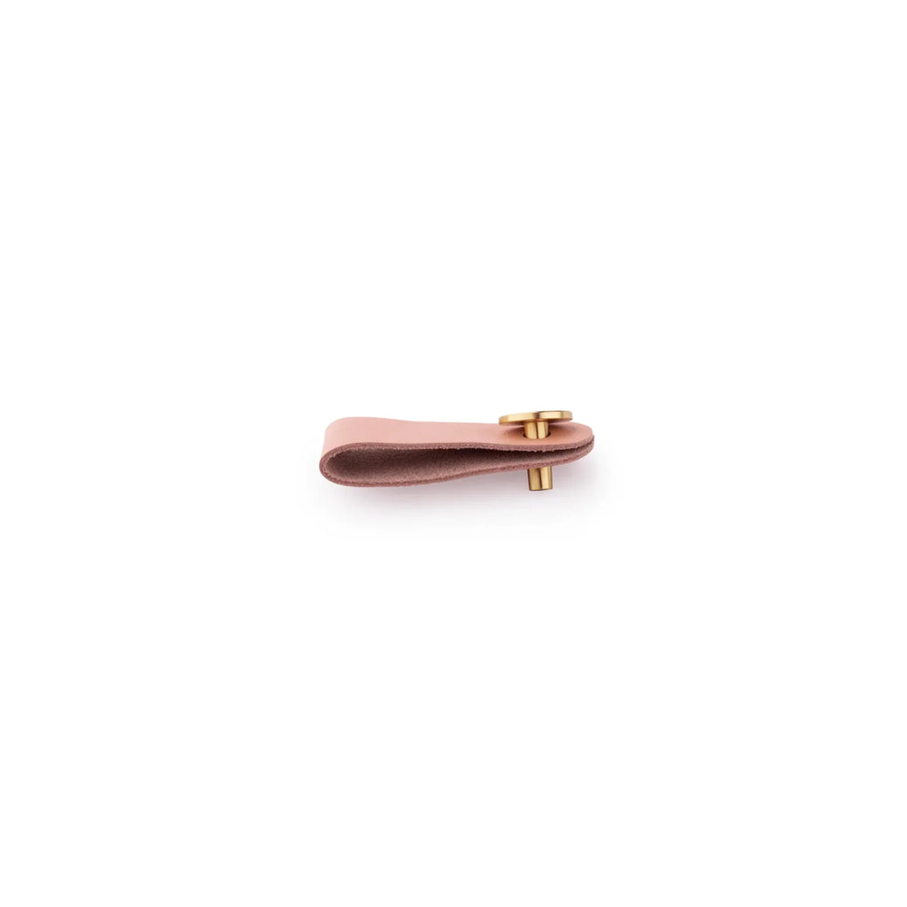 Leather & Brass Strap Cabinet Pulls | Premium Leather Handles