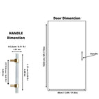 Lumiera Clear Acrylic & Brass Handle Collection