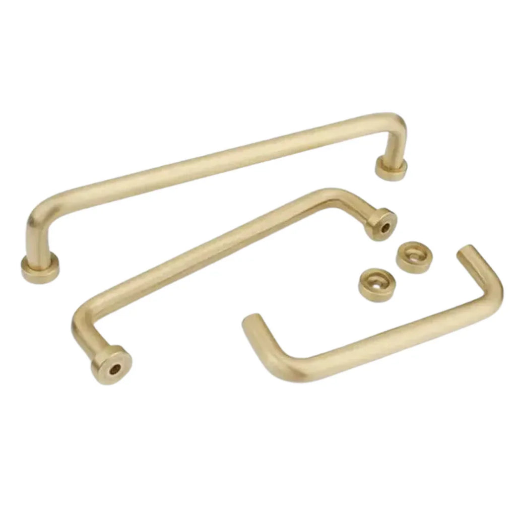 Arcora Curved Brass Collection | Solid Brass Cabinet Handles