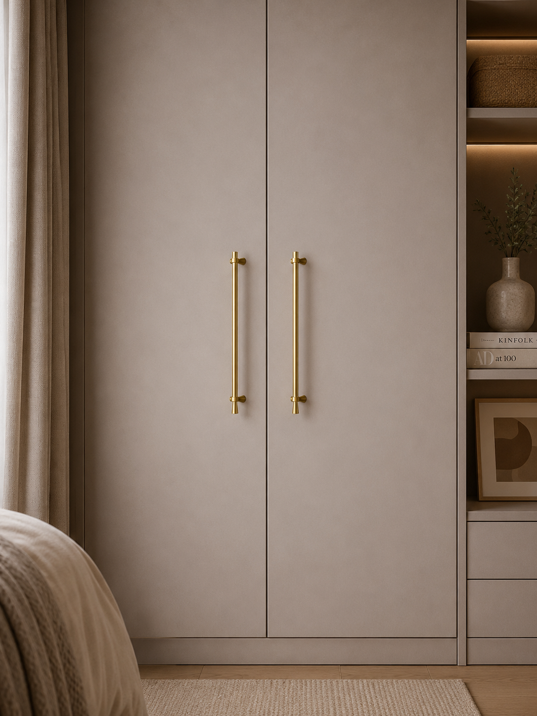 Naveena Signature Brass Collection | Solid Brass Cabinet & Kitchen Handles