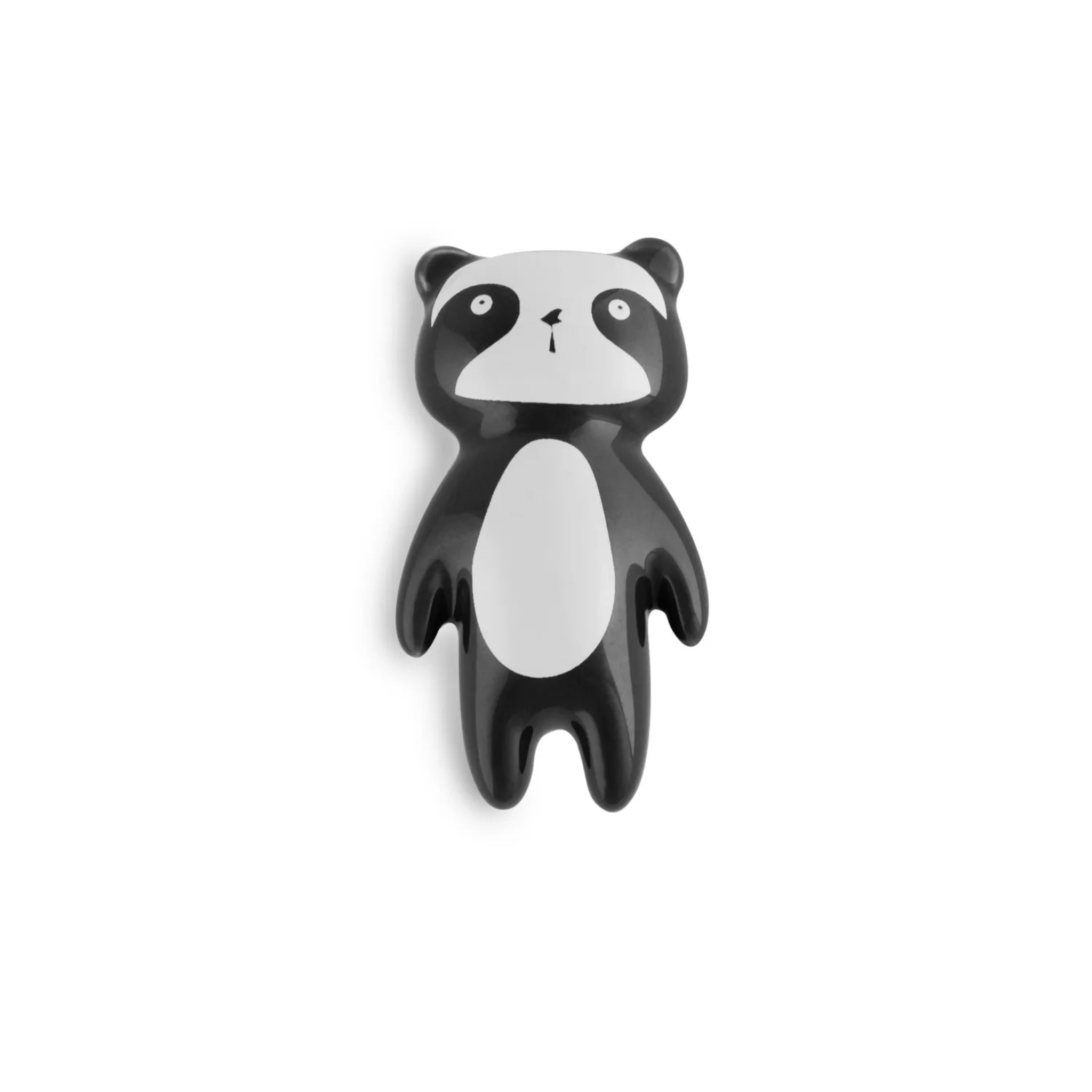 Ceramic animal cabinet pull from Brass Essence collection, featuring a detailed, colorful animal design on a smooth ceramic surface.