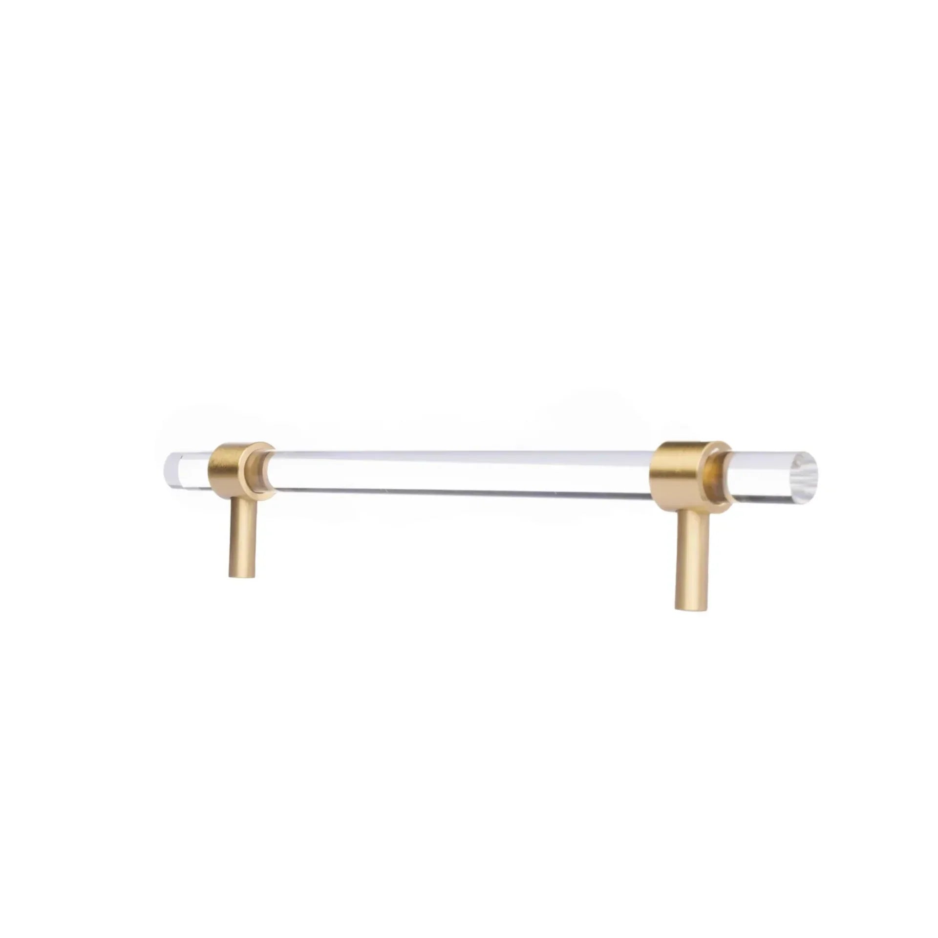 Lumiera Clear Acrylic & Brass Handle Collection