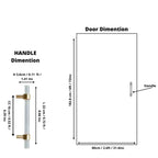 Lumiera Clear Acrylic & Brass Handle Collection