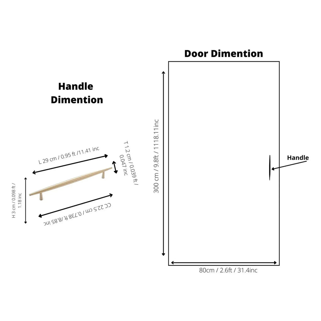 Spindle Luxe Brass Collection | Solid Brass Cabinet Handles