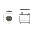 Prisma Acrylic & Brass Disc Cabinet Knob | Luxury Cabinet Hardware India