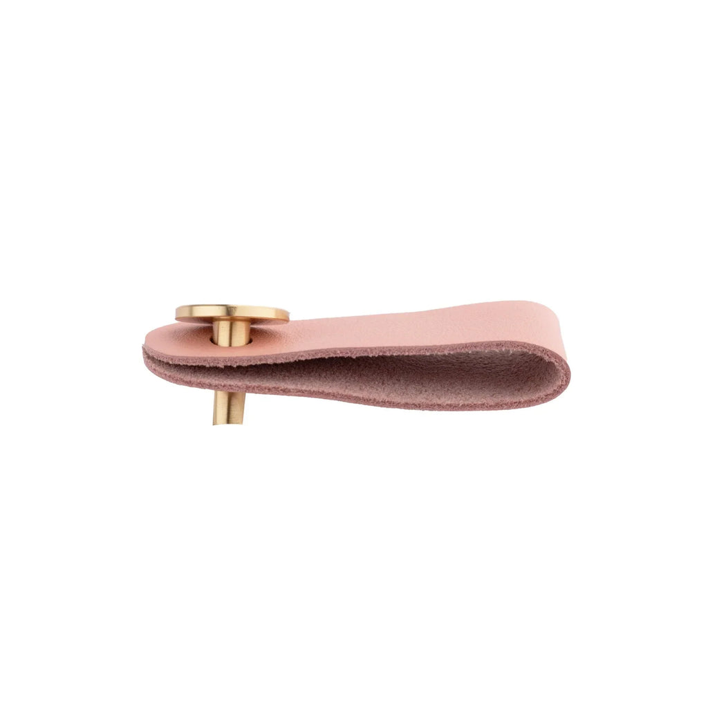 Leather & Brass Strap Cabinet Pulls | Premium Leather Handles