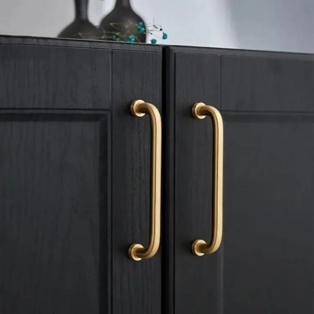 Arcora Curved Brass Collection | Solid Brass Cabinet Handles