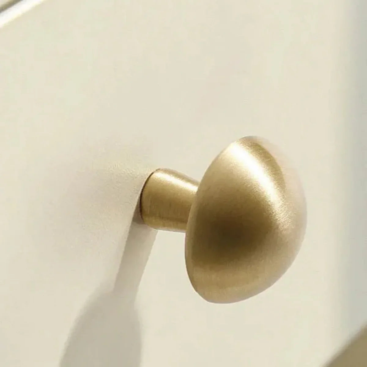 Mushroom Solid Brass Cabinet Knob | Premium Round Brass Cabinet Knob