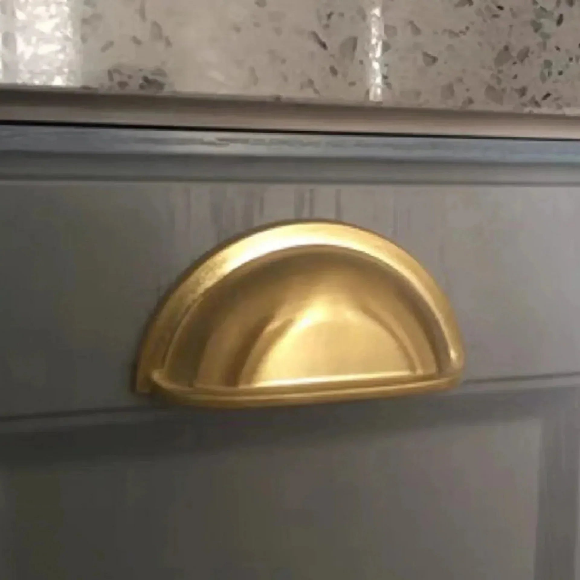 Classic Brushed Zinc Alloy Cup Pull 1