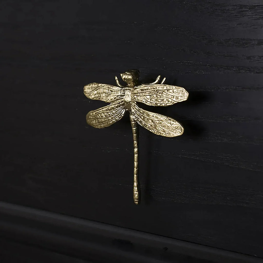 Dragonfly Solid Brass Cabinet Pull | Brass Essence India