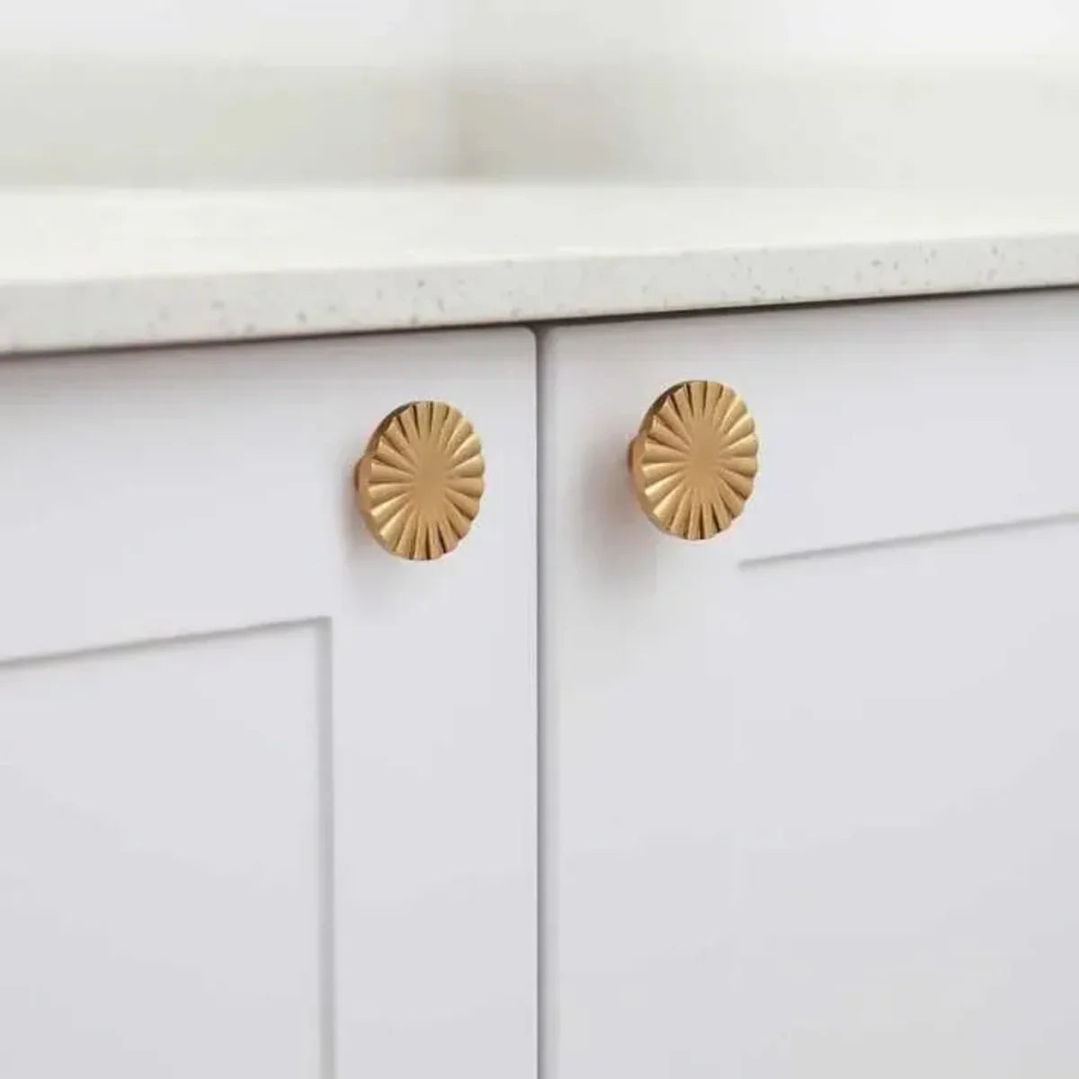 Cherry Blossom Solid Brass Cabinet Knob | Brass Essence