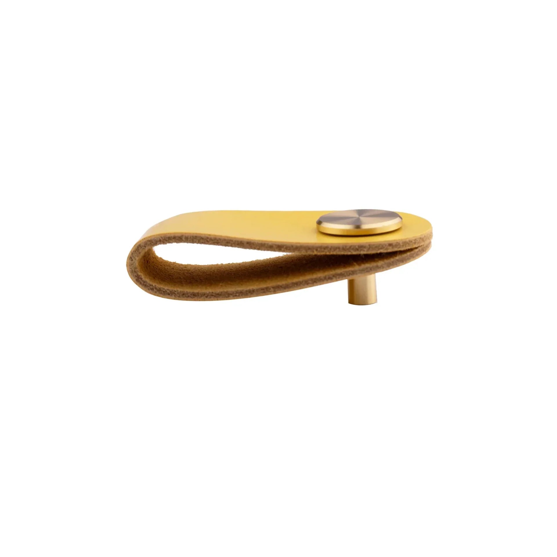Leather & Brass Strap Cabinet Pulls | Premium Leather Handles