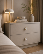 Prisma Acrylic & Brass Disc Cabinet Knob | Luxury Cabinet Hardware India