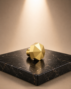 Octagon Geometric Brass Cabinet Knob | Premium Solid Brass Modern Cabinet Knob | Brass Essence India