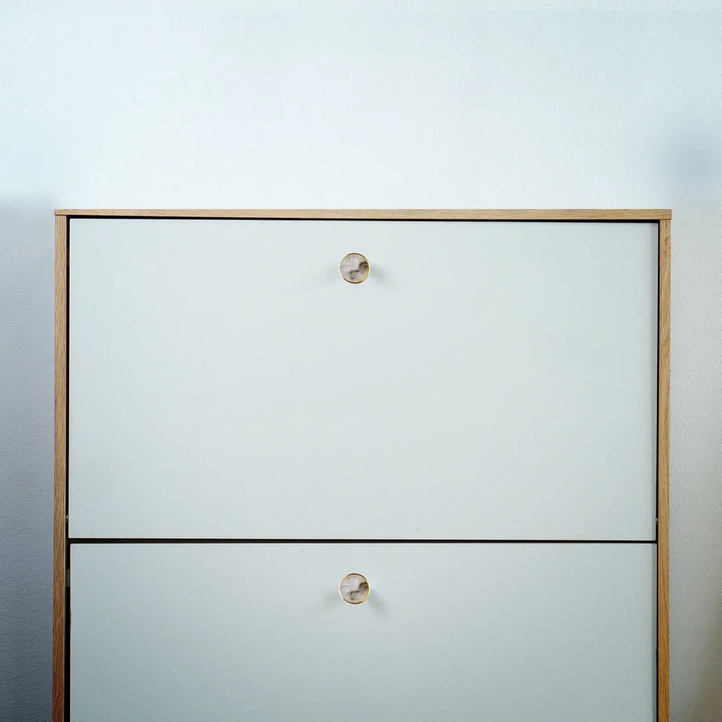 Prisma Acrylic & Brass Disc Cabinet Knob | Luxury Cabinet Hardware India
