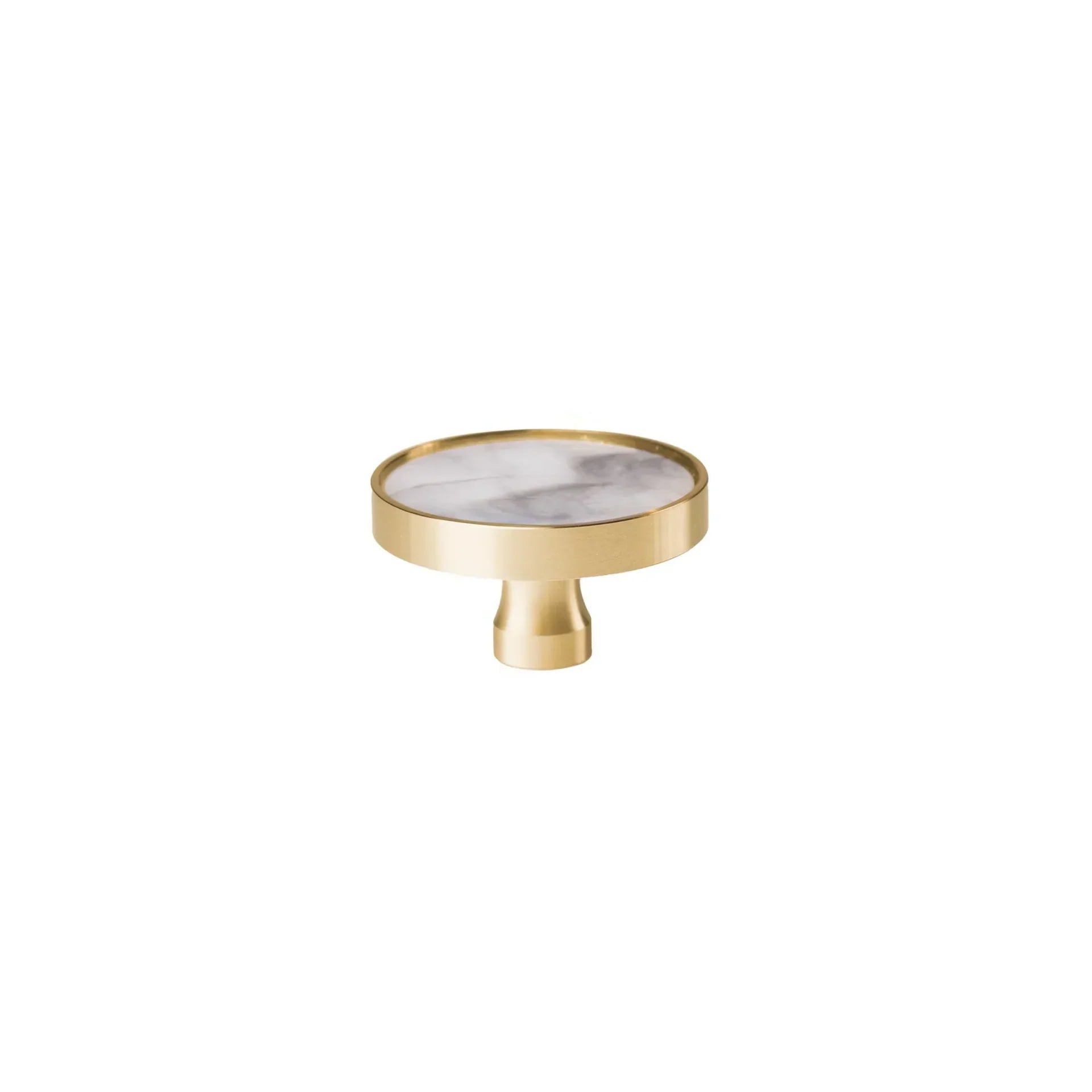 Prisma Acrylic & Brass Disc Cabinet Knob | Luxury Cabinet Hardware India