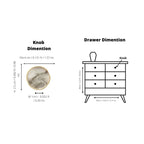 Prisma Acrylic & Brass Disc Cabinet Knob | Luxury Cabinet Hardware India