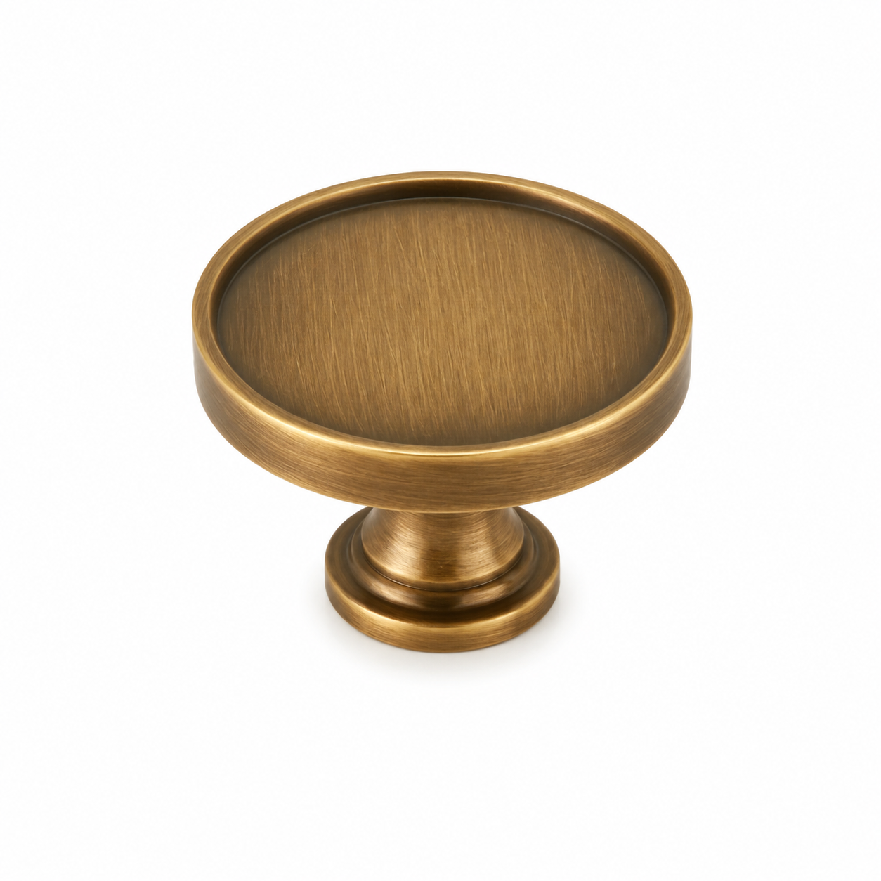 Krisha Solid Brass Round Cabinet Knob | Brass Essence
