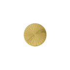 Hammered Sunburst Brass Cabinet Knob – product view – Brass Essence
