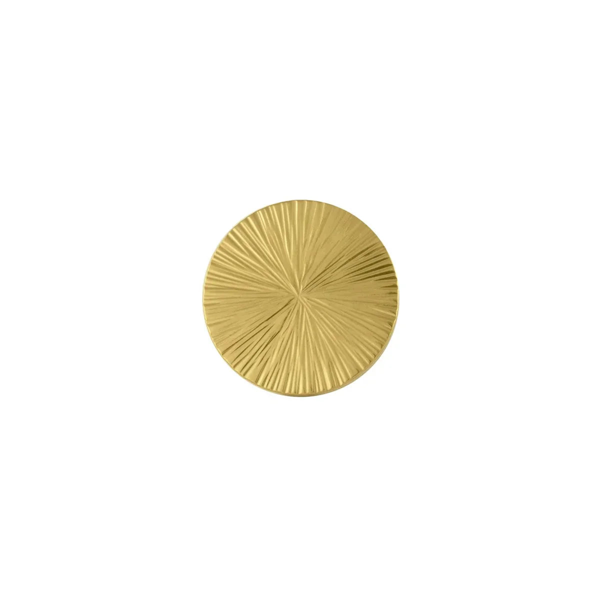 Hammered Sunburst Brass Cabinet Knob | Solid Brass Knob