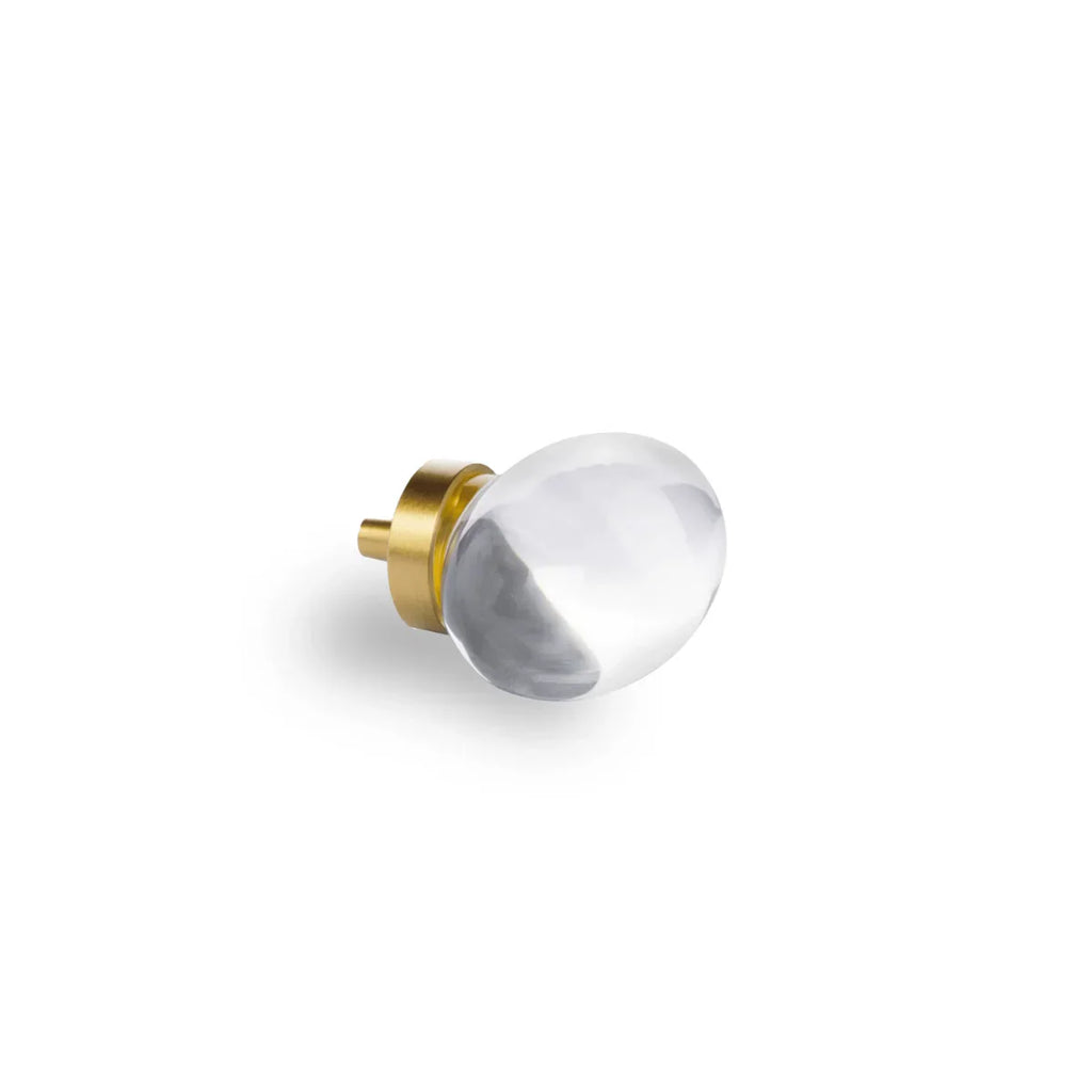 Classic Crystal Cabinet Knob | Luxury Crystal Brass Cabinet Knob