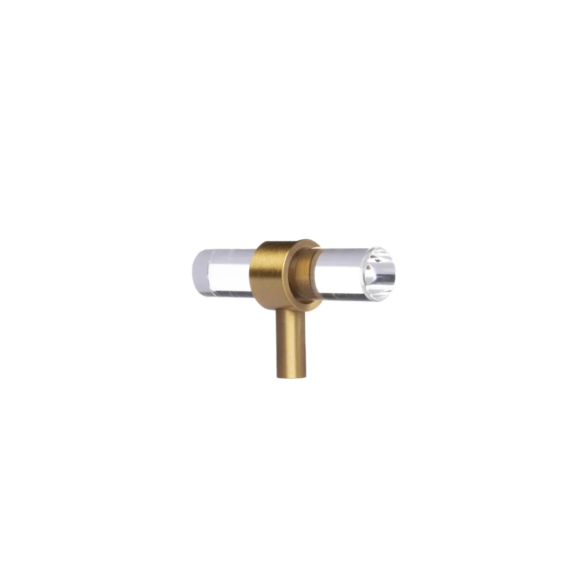 Lumiera Clear Acrylic & Brass Handle Collection