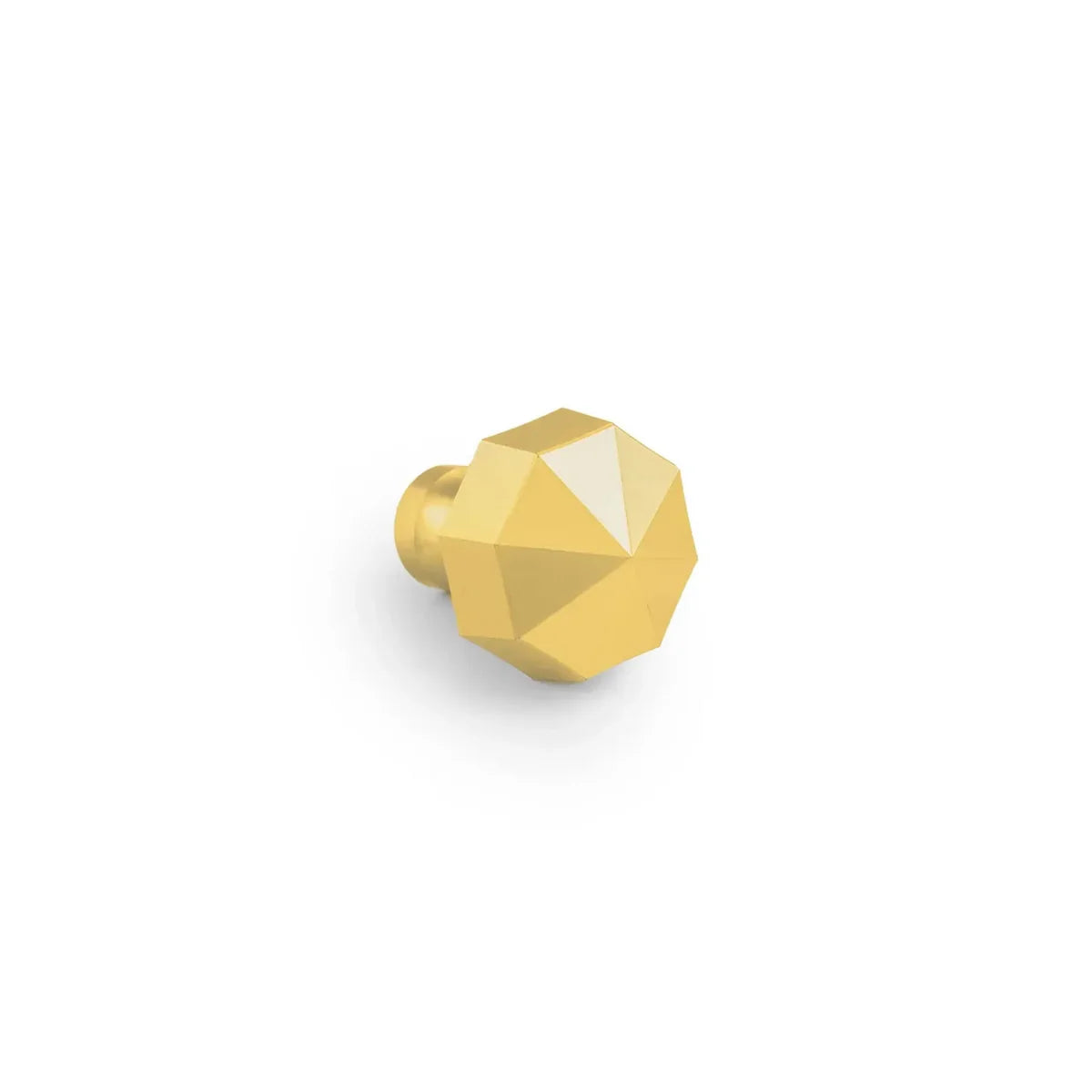 Octagon Geometric Brass Cabinet Knob | Premium Solid Brass Modern Cabinet Knob | Brass Essence India