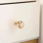 Fluted Crystal Cabinet Knob | Luxury Crystal Drawer Pull Knob