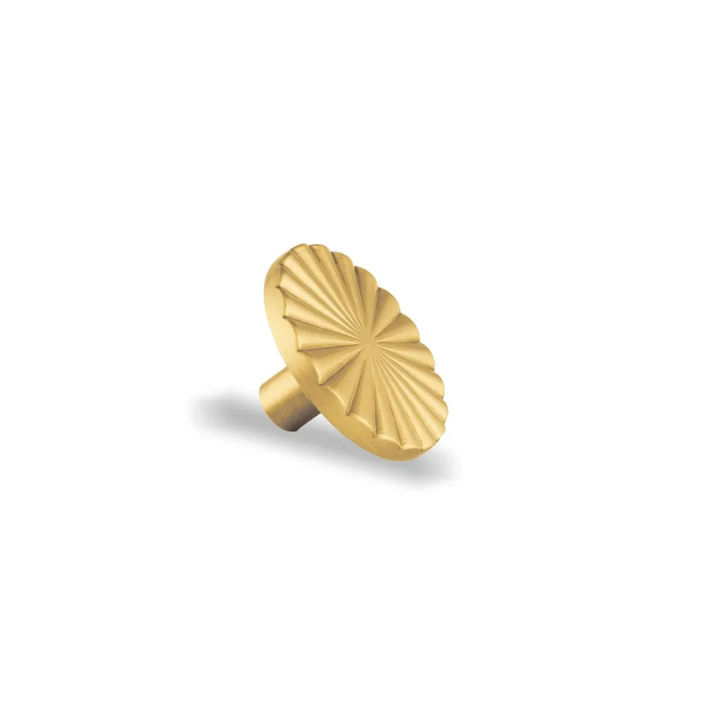 Cherry Blossom Solid Brass Cabinet Knob | Brass Essence