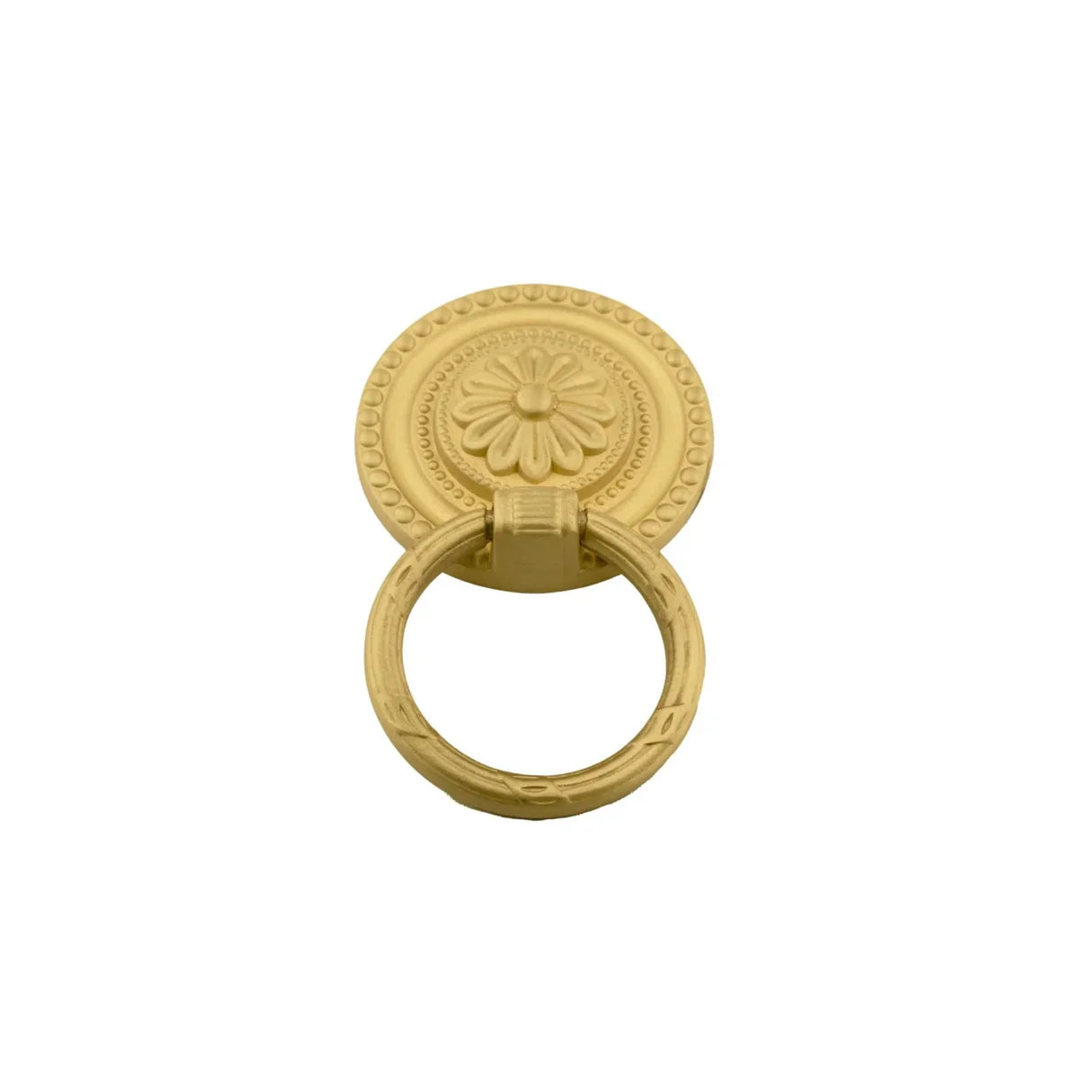 Vintage Retro Brass Ring Pull | Solid Brass Cabinet Knob | Brass Essence