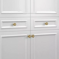 Brass essence Mahi Amerock polished brass lattice knob with intricate design, ideal for cabinet or drawer hardware.