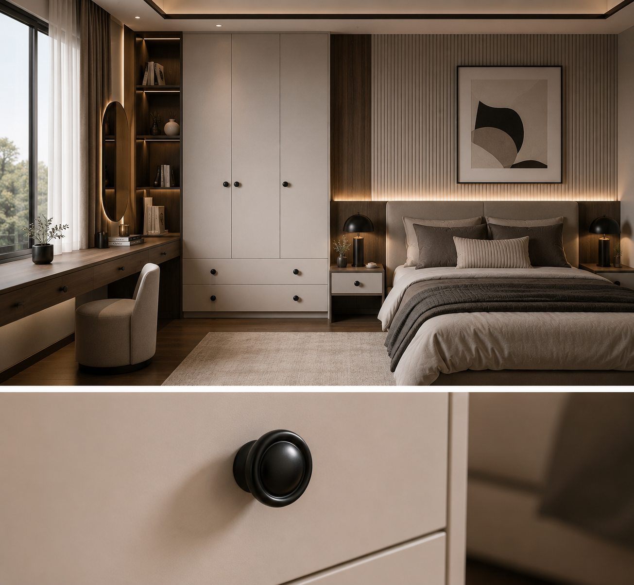 Oval Zinc Alloy Cabinet Knob 3