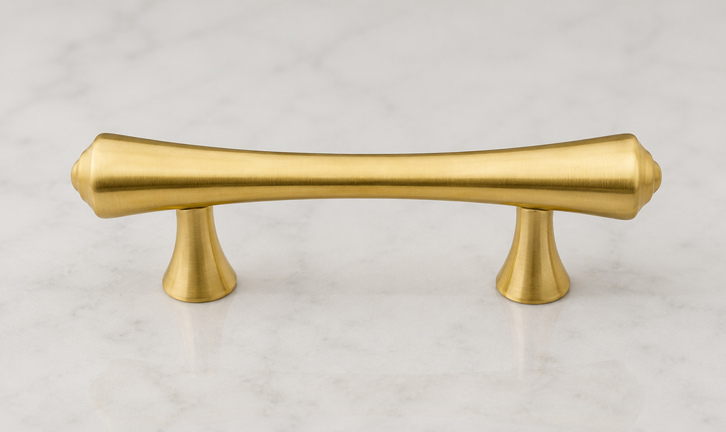 Dumbbell Brass Handle – product view – Brass Essence