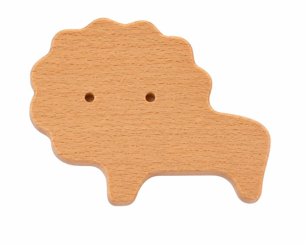 Lion Wood Knob | Premium Wooden Cabinet Knob India