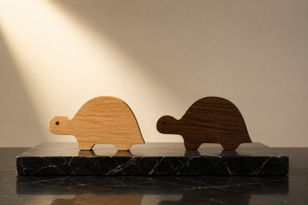 Turtle Wood Knob | Kids Wooden Cabinet Knob India