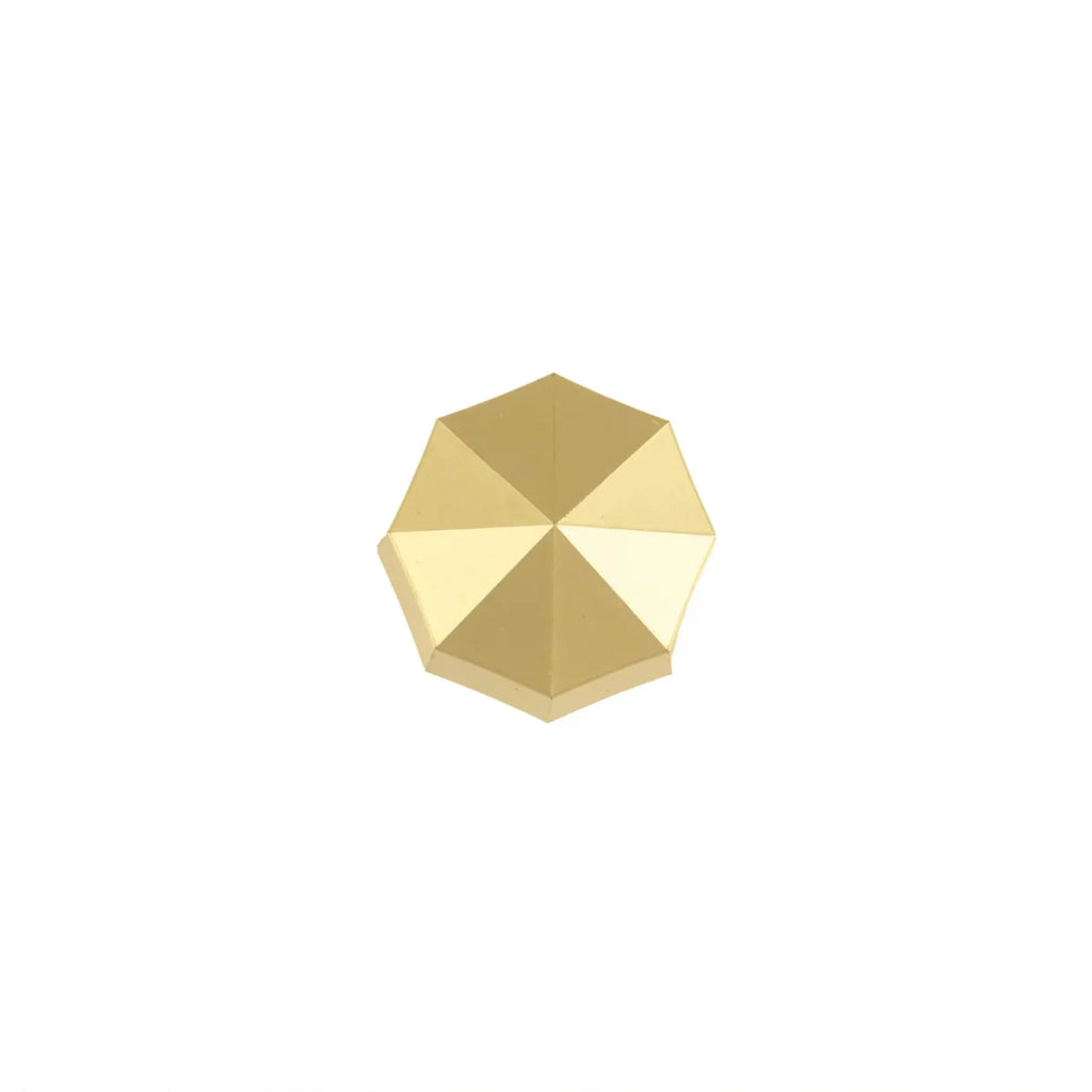 Octagon Geometric Brass Cabinet Knob | Premium Solid Brass Modern Cabinet Knob | Brass Essence India