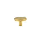 Hammered Sunburst Brass Cabinet Knob – product view – Brass Essence