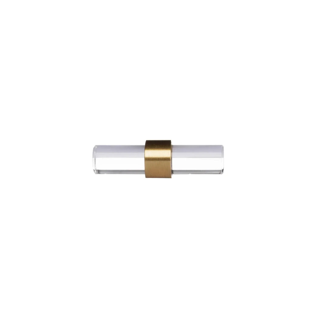 Lumiera Clear Acrylic & Brass Handle Collection